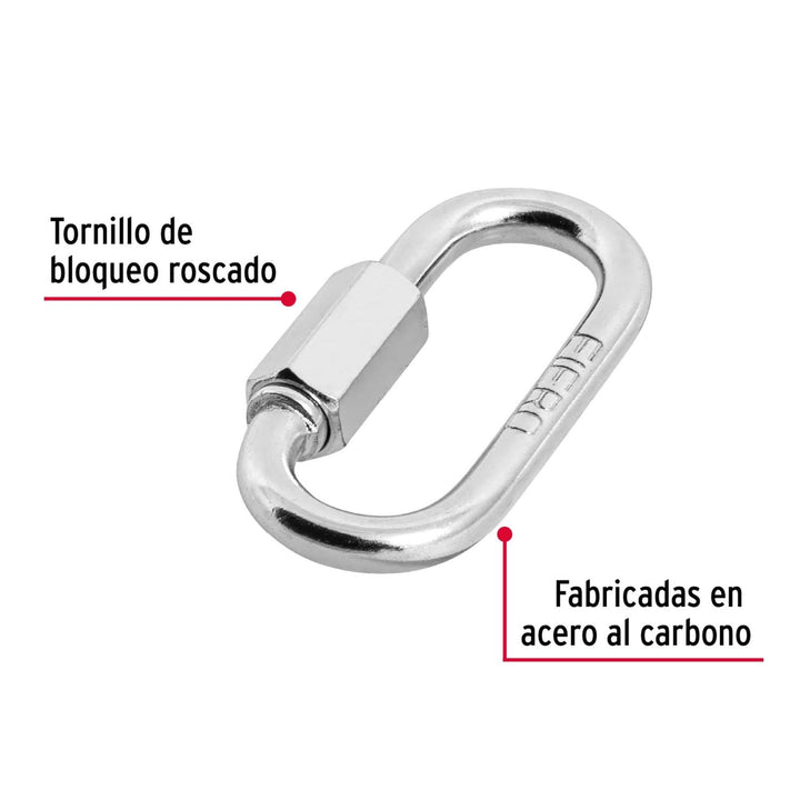 Bandola Con Seguro De Acero 3/16' Fiero - Mundo Tool 