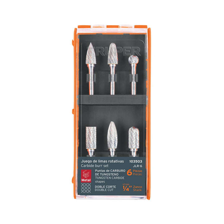 Juego de 6 Limas rotativas, TRUPER - Mundo Tool 