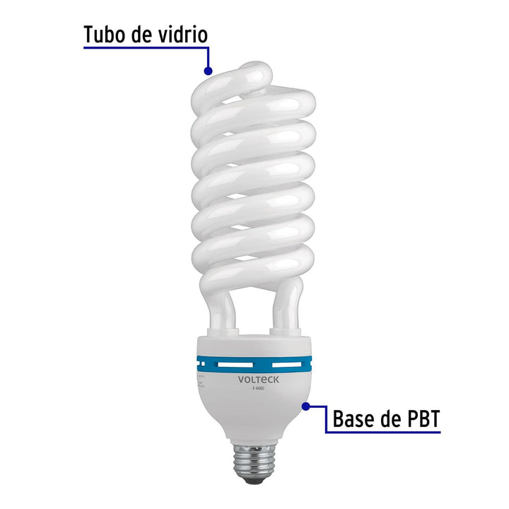 Foco 65 W Espiral Alta Potencia Luz Dia T5 En Caja - Mundo Tool 