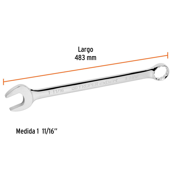 Llave Combinada Extralarga 1-11/16 X 550 Mm - Mundo Tool 