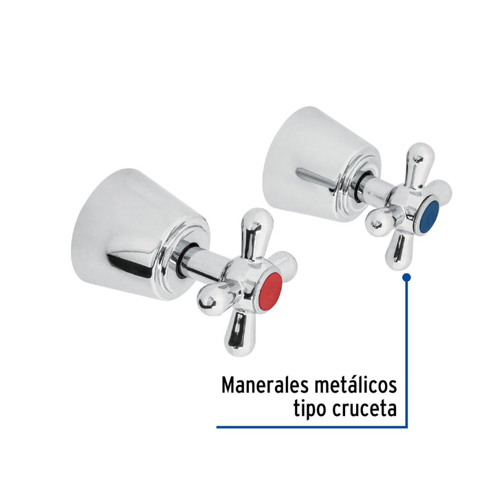 Juego 2 Manerales Tipo Cruceta Para Llave Emp Foset - Mundo Tool 