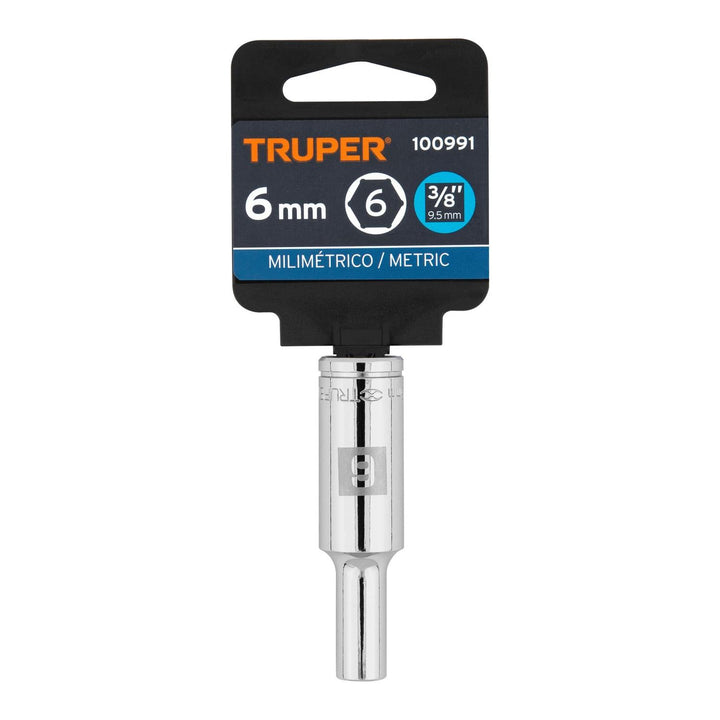 Dado largo de 6 mm, 6 puntas, cuadro 3/8", Truper - Mundo Tool 
