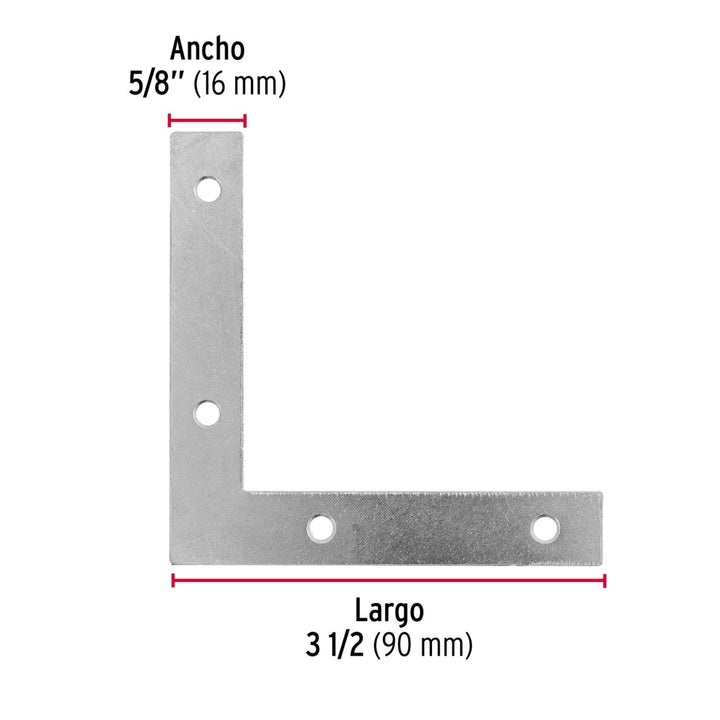 Escuadra cantonera, 3-1/2' x 3-1/2' Fiero - Mundo Tool 