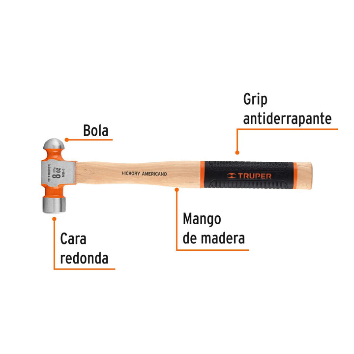 Martillo De Bola 8 Oz Truper - Mundo Tool 