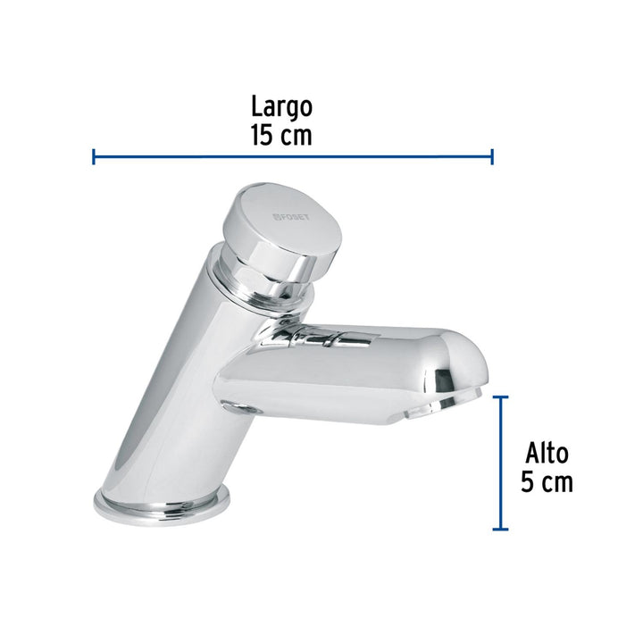 Llave temporizadora para lavabo, Foset - Mundo Tool 