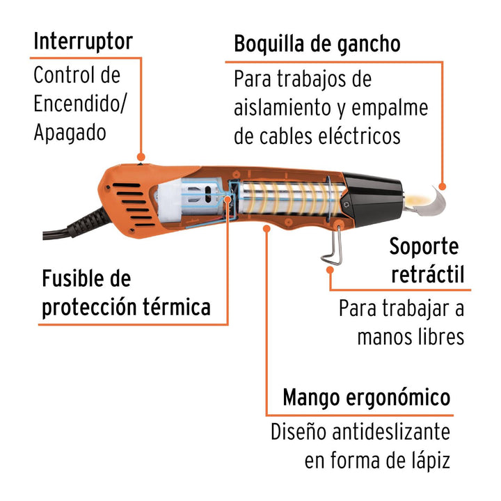 Mini pistola de calor 350 W, profesional, Truper - Mundo Tool 