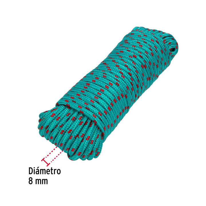 Piola de nylon de 8 mm x 30 m multicolor, Fiero - Mundo Tool 