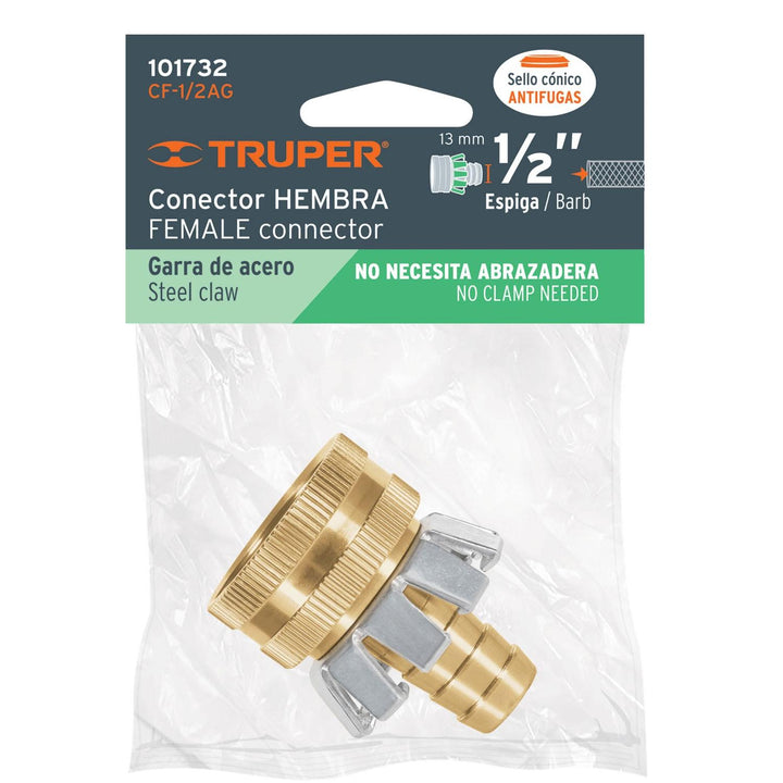 Conexión de manguera con garra 1/2”, hembra - Mundo Tool 