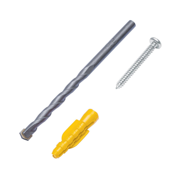 Kit de 20 taquetes 7/32' con pijas #8 y 1 broca 1/4', Fiero - Mundo Tool 