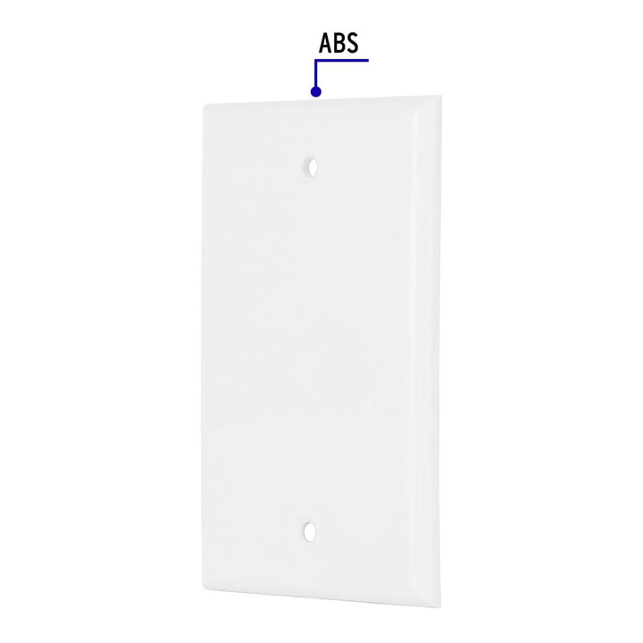 Placa de ABS ciega, Standard, blanco, Volteck - Mundo Tool 