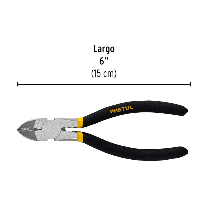 Pinza De Corte Diagonal 6' Pretul - Mundo Tool 