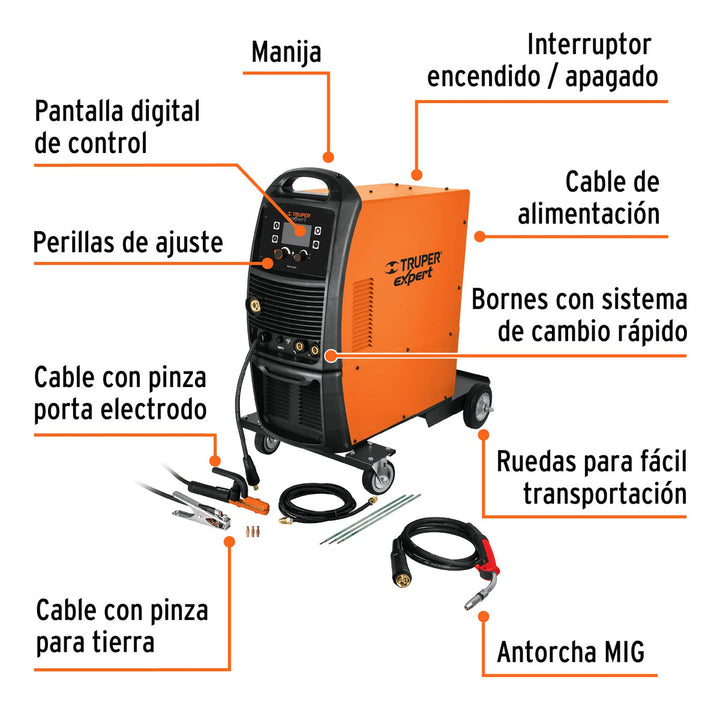 Soldadora Multiproceso De 250 A, Truper - Mundo Tool 