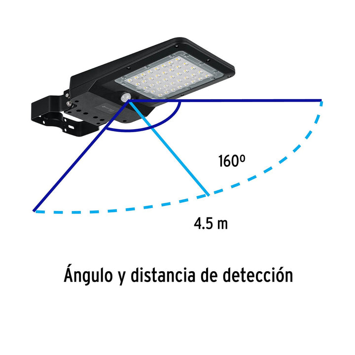 Luminario suburbano de LED 8 W con panel solar, Volteck - Mundo Tool 