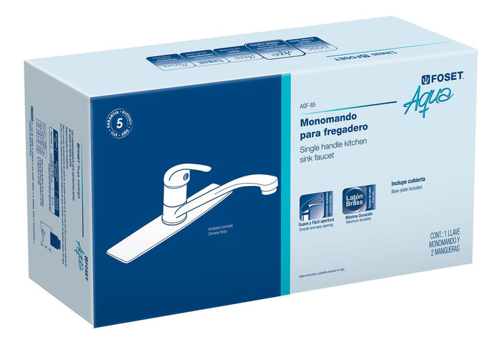 Mezcladora para Fregadero Monomando Aqua Foset - Mundo Tool 