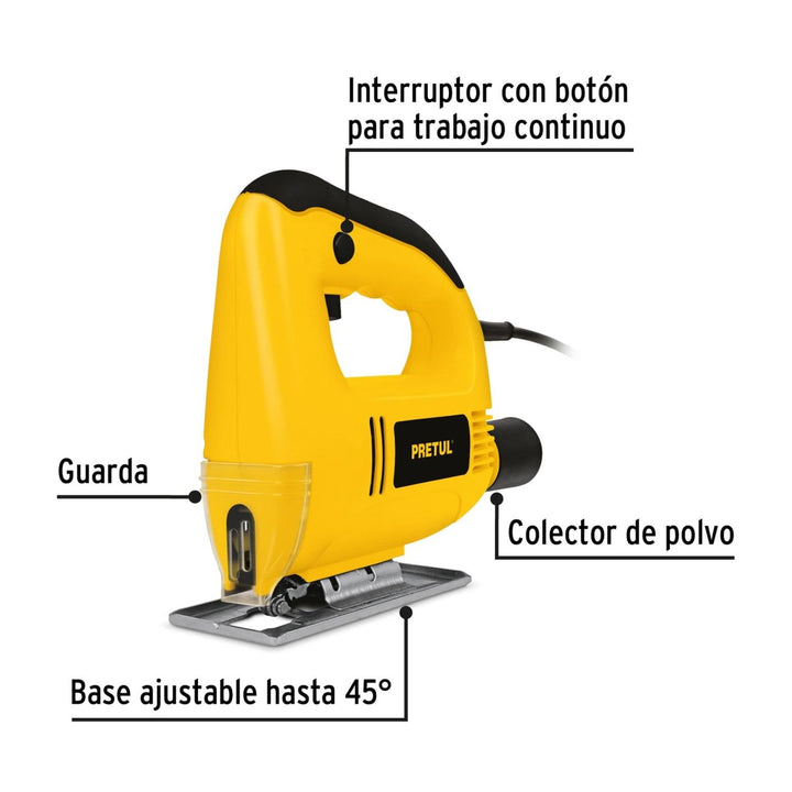 Sierra caladora 400 W 3.1 A, Pretul - Mundo Tool 