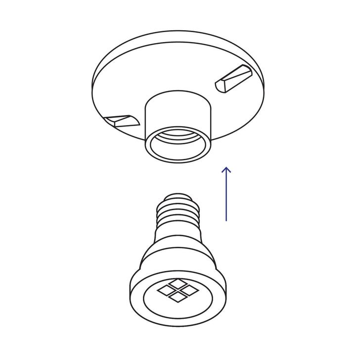 Portalámpara De Porcelana 4-1/2' Circular Volteck - Mundo Tool 