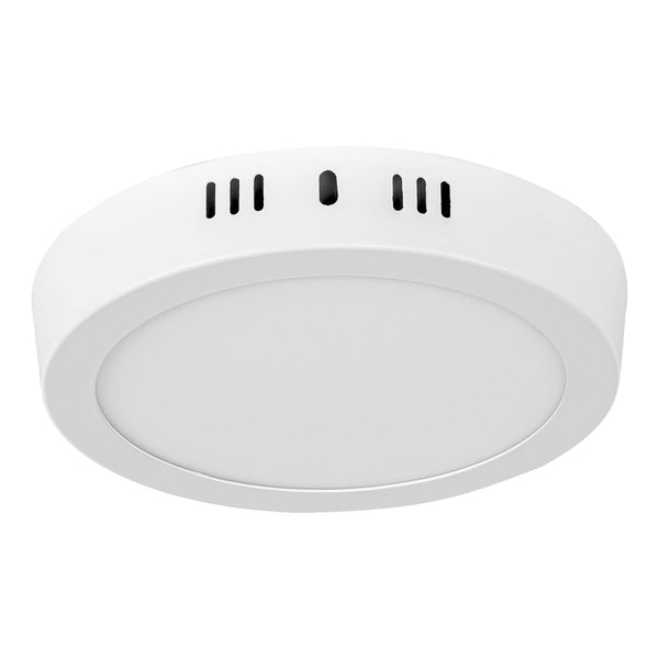 Volteck Lait PLA-205LC, Luminario blanco de LED 12 W redondo tipo plafón luz cálida - Mundo Tool 