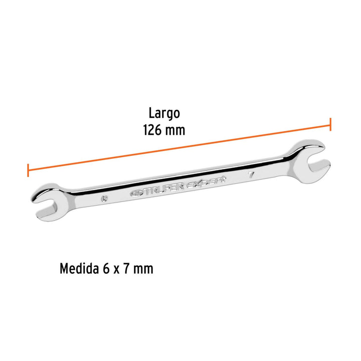 Llave Española Milimétrica 6 X 7 X 126 Mm Truper - Mundo Tool 