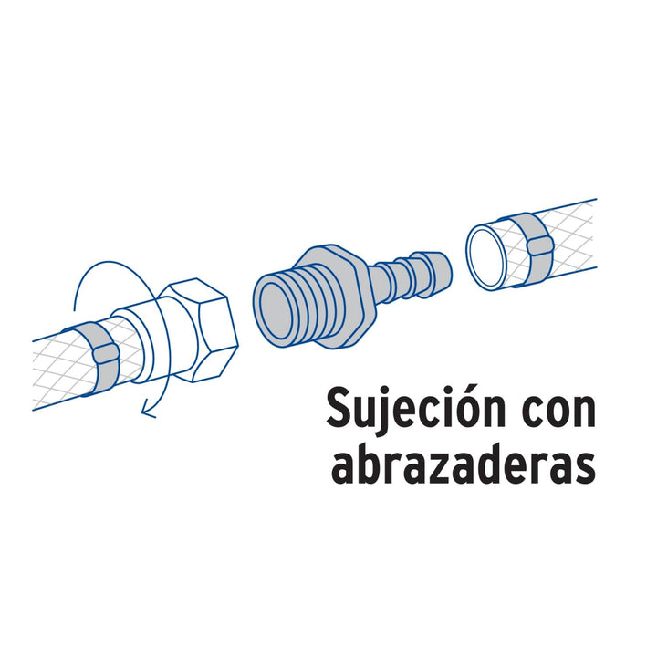 Adaptador inserción rosca exterior, 1'x 1' Foset - Mundo Tool 