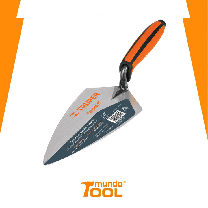 Cuchara para albañil tipo Filadelfia 10' mango bimaterial Truper - Mundo Tool 