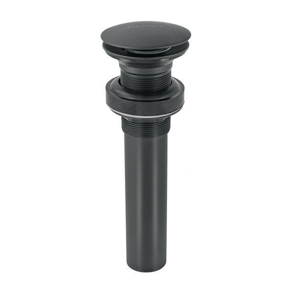Foset CE-226SM, Contra para lavabo 1-1/4″ sin rebosadero de latón color negro - Mundo Tool 