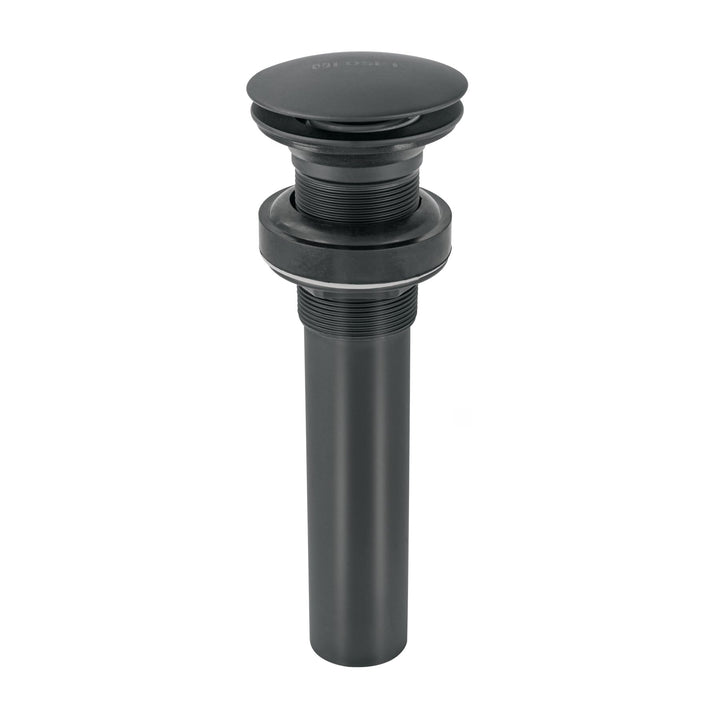 Foset CE-226SM, Contra para lavabo 1-1/4″ sin rebosadero de latón color negro - Mundo Tool 