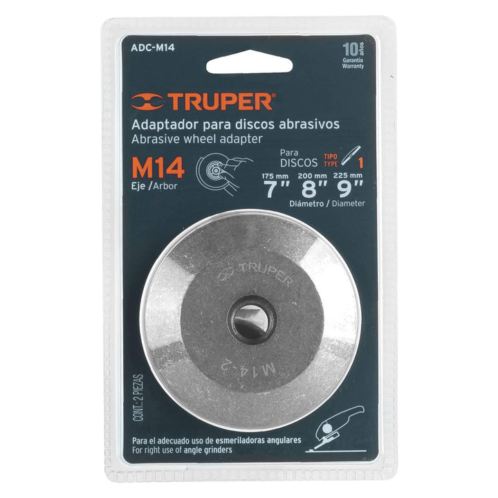 Adaptador Para Discos Tipo 1 Rosca Mm M14-20mm Truper - Mundo Tool 