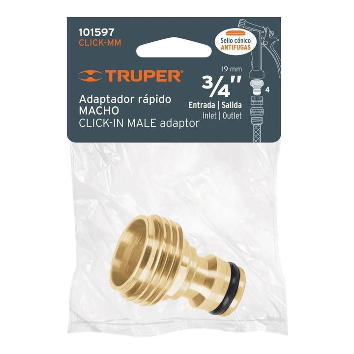 Conector macho de latón de cambio rápido - Mundo Tool 