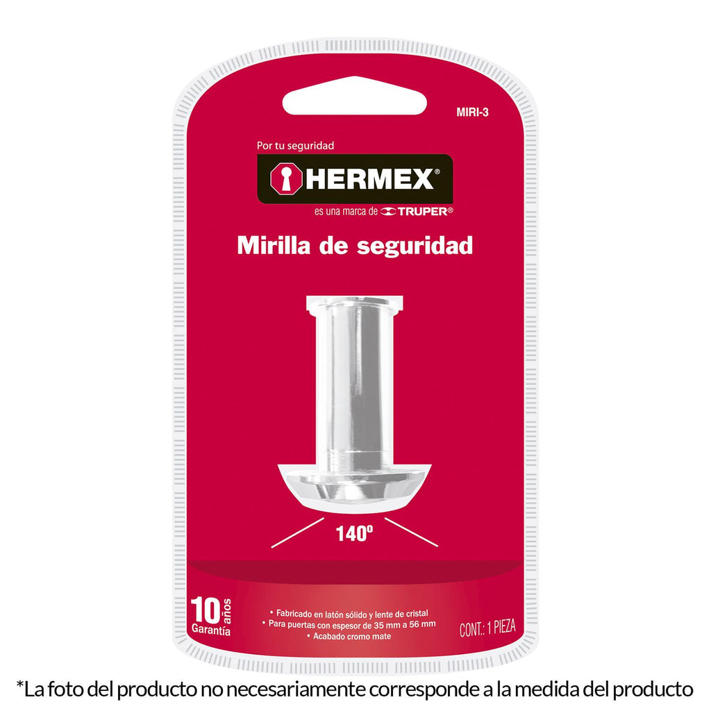 Mirilla De Seguridad De Latón Hermex - Mundo Tool 