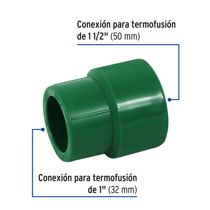 Reducción De Ppr 1-1/2' X 1' Foset - Mundo Tool 