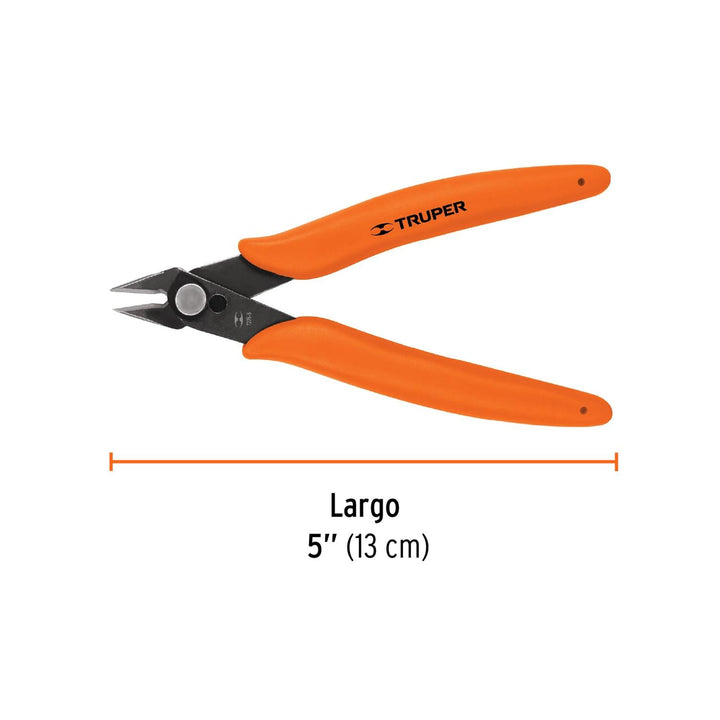 Pinza Para Electrónica 5' De Corte Truper - Mundo Tool 