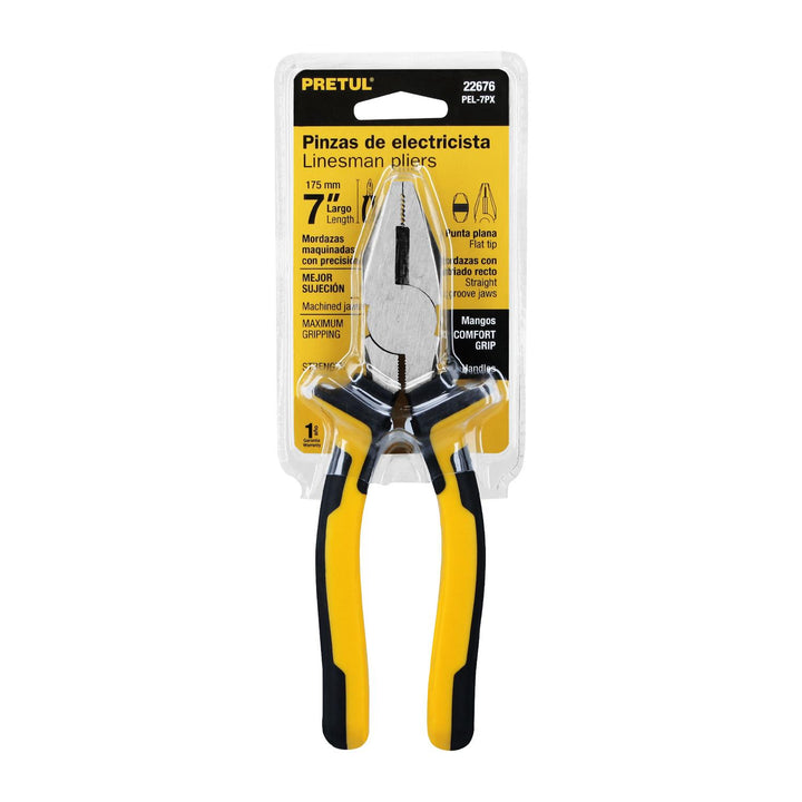 Pinza Para Electricista 7' Mango Comfort Grip Pretul - Mundo Tool 