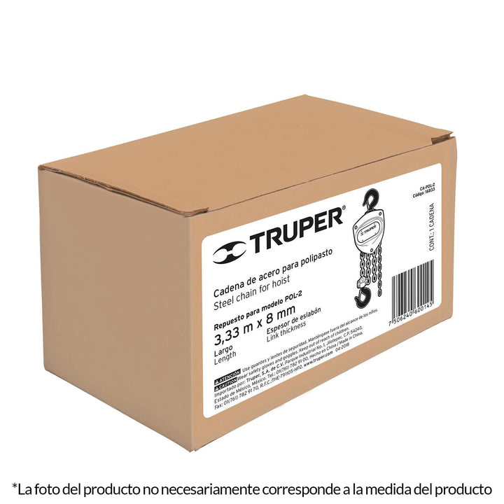 Cadena para polipasto POL-1/2 Truper - Mundo Tool 