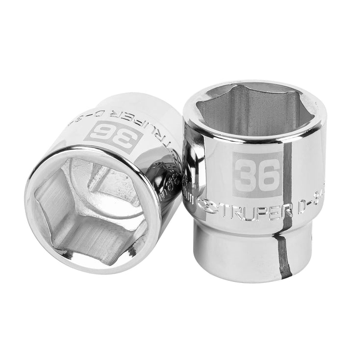 Truper D-3436-M, Dado de 36 mm, 6 puntas, cuadro 3/4″ - Mundo Tool 