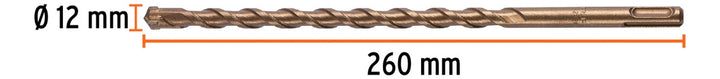 Broca Sds Plus 12x260 Mm - Mundo Tool 
