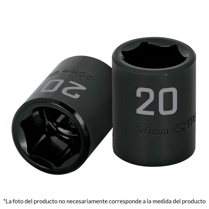 Dado de impacto 12mm cuadro 1/2" Truper - Mundo Tool 