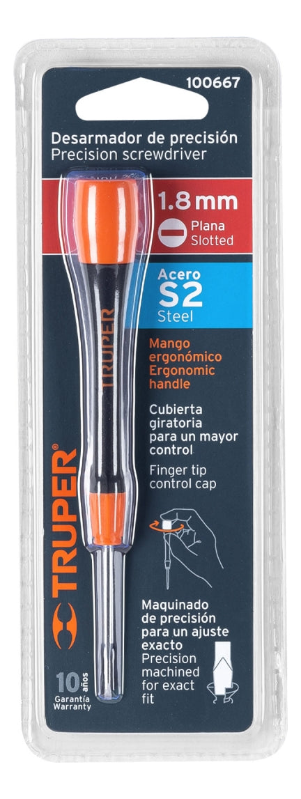 Desarmador De Precisión Plano De 1.8 Mm - Mundo Tool 