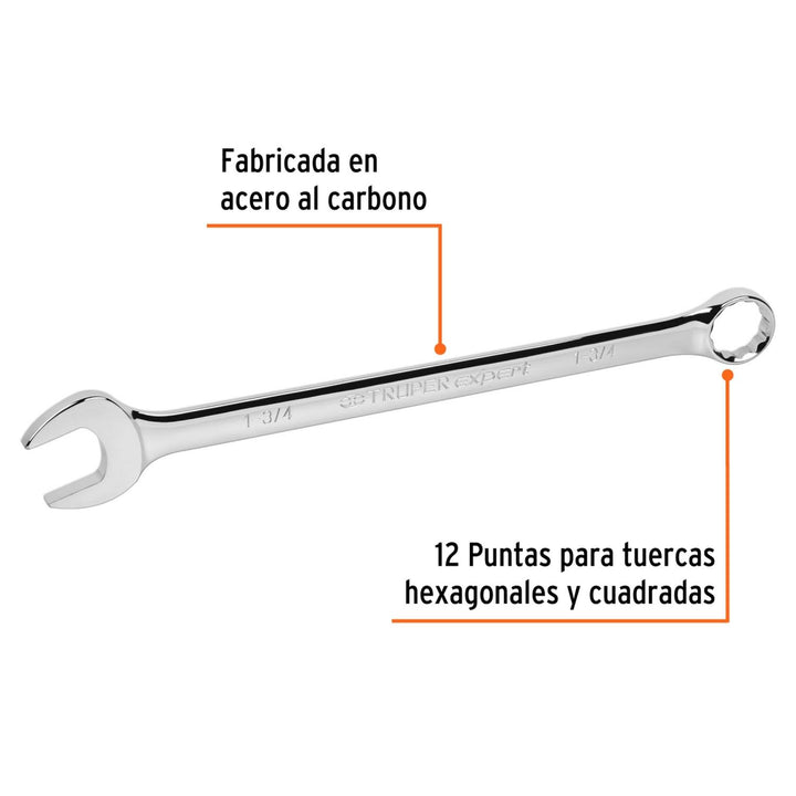 Llave Combinada Extralarga 1-3/4' X 611 Mm Truper - Mundo Tool 