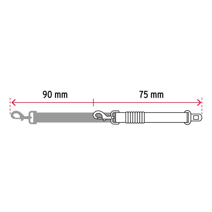 Correa de perro para cinturón de seguridad 90cm, Fiero - Mundo Tool 