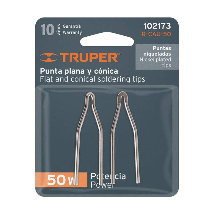 Juego de 2 puntas para cautín tipo pistola CAU-50, Truper - Mundo Tool 