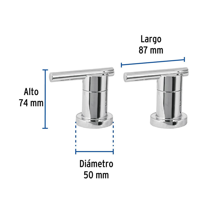 Jgo manerales de palanca p/taladros separados, cromo,Element - Mundo Tool 