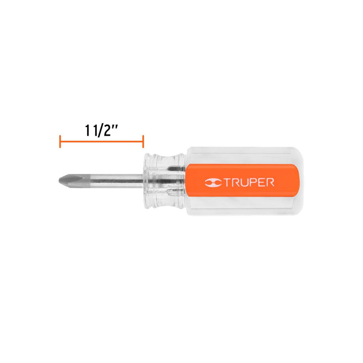 Desarmador punta Phillips # 2 mango de acetato 1-1/2" Truper - Mundo Tool 