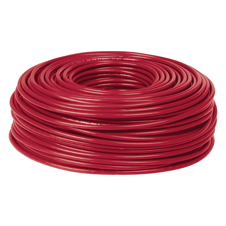 Rollo de 100 metros de cable THW CCA 14 AWG rojo, Basic - Mundo Tool 
