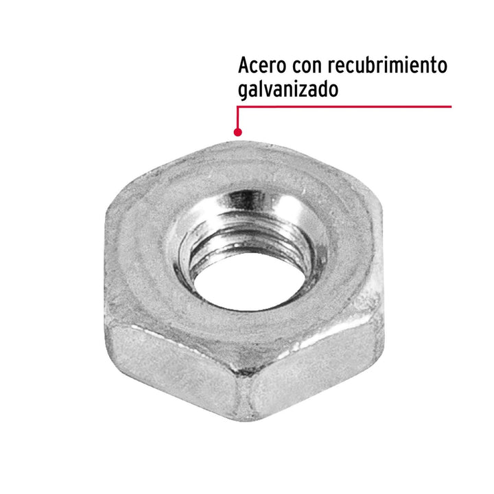 Tuerca hexagonal tipo sakamura de 5/32', bolsa con 700 pzas Fiero - Mundo Tool 