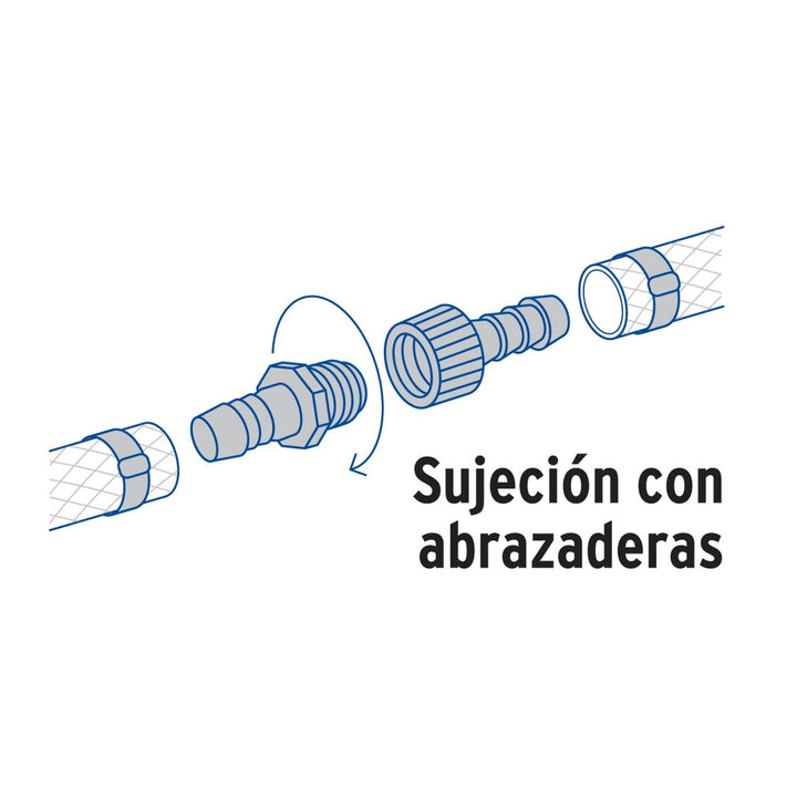 Juego conector manguera, 3/8' Foset - Mundo Tool 