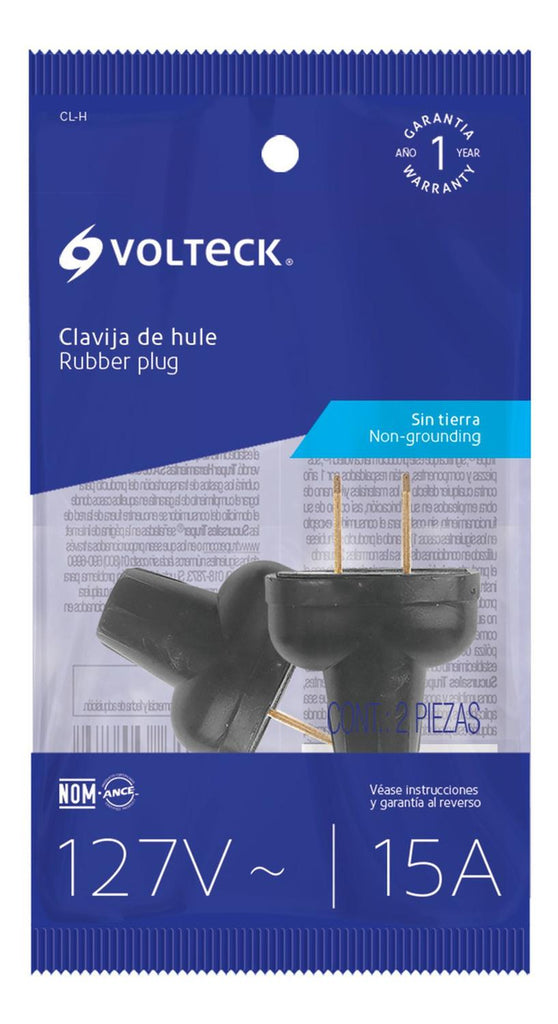 2 Clavijas de PVC, Volteck - Mundo Tool 