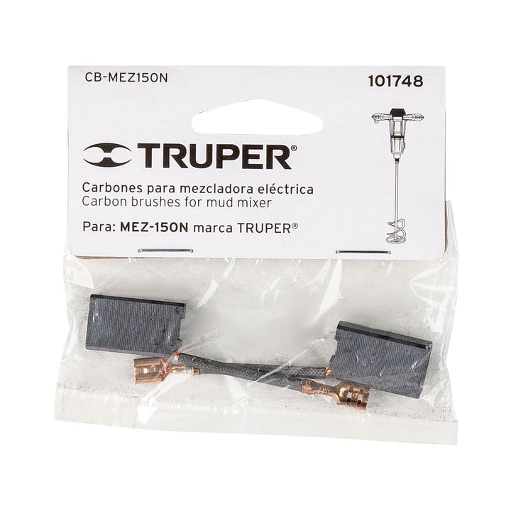 Bolsa con 2 carbones de repuesto para MEZ-150N, TRUPER - Mundo Tool 