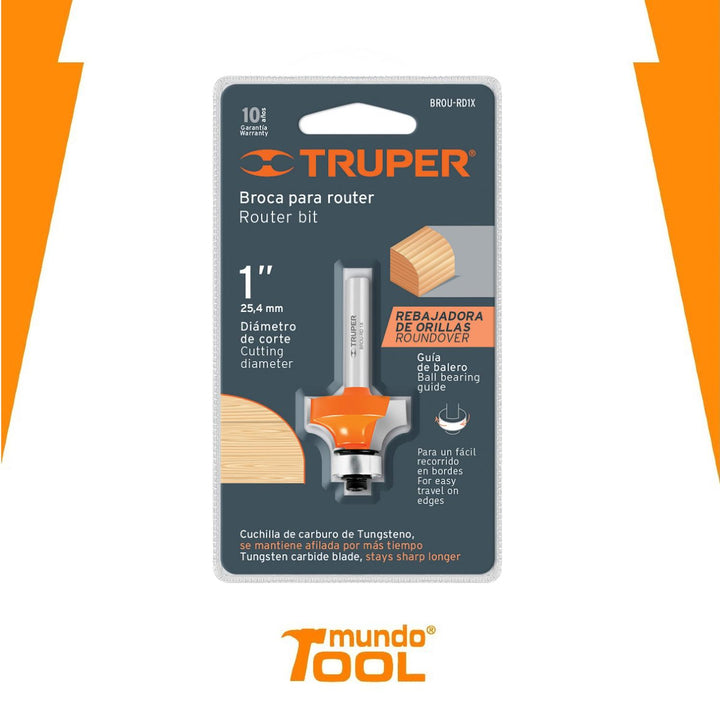 Broca Para Router Redondeado 1 Con Balero - Mundo Tool 