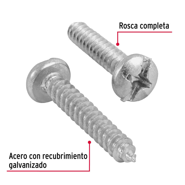 Pija Para Lámina #12 1-1/4' Caja Con 100 Pzas Fiero - Mundo Tool 