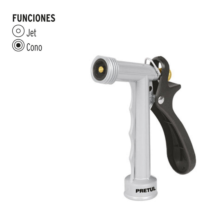 Pistola para riego Metálica 5" Pretul - Mundo Tool 